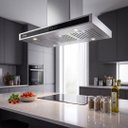 Ver imagem 2 de Coifa Suggar de Ilha Safira 90 cm Inox TP1591IX 110V