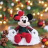 Pelucia Natalina Minnie com Roupa Xadrez e Laco 51cm Disney - 2