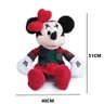 Pelucia Natalina Minnie com Roupa Xadrez e Laco 51cm Disney - 3
