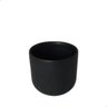 Trio Vasinho Liso de Cerâmica para Suculenta Preto - 5