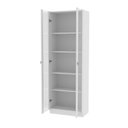 Ver imagem 6 de Kit 2 Cristaleiras Multiuso com 4 Portas de Vidro e 8 Prateleiras Branco