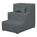 Ver imagem 1 de Escadinha Escada Pet 3 Degraus Rampa para Cama Sofá Suede:Cinza-Escuro/3 Degraus