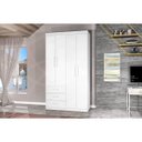 Ver imagem 4 de Guarda-Roupa Modulado 4 Portas e 3 Gavetas Cancun 