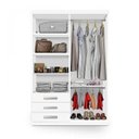 Ver imagem 3 de Guarda-Roupa Modulado Solteiro 4 Portas e 3 Gavetas Cancun Yescasa Branco