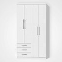 Ver imagem 1 de Guarda-Roupa Modulado 4 Portas e 3 Gavetas Cancun 