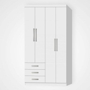 Guarda-Roupa Modulado 4 Portas e 3 Gavetas Cancun 