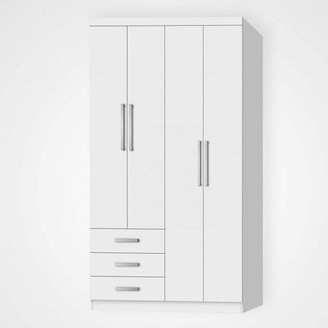 Guarda-Roupa Modulado 4 Portas e 3 Gavetas Cancun