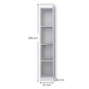 Ver imagem 4 de Guarda-Roupa Modulado 1 Porta Cancun Yescasa Branco