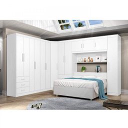 Guarda-Roupa Modulado 1 Porta Cancun Yescasa Branco - 2 Guarda-Roupa Modulado 1 Porta Cancun Yescasa Branco - 2