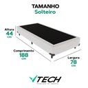 Ver imagem 4 de Base Box Solteiro Cama Box Madeira Base Reforçada Branco Vtech