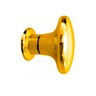Puxador Oval Pequeno Dourado com Parafuso 10un para Armário - 3