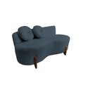 Ver imagem 2 de Namoradeira Sofá Feijão Lounge Orgânica Bouclé Cinza