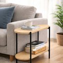 Ver imagem 1 de Mesa Lateral Sofá Compacta Fácil de Montar
