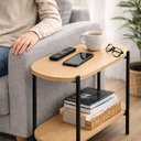 Ver imagem 2 de Mesa Lateral Sofá Compacta Fácil de Montar