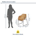 Ver imagem 4 de Conjunto Sala de Jantar 6 Lugares Retangular Tampo MDF 160x85cm Mesa Smart com Cadeiras Lodelô Preto/Pinus