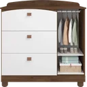 Ver imagem 5 de Cômoda Infantil 4 Gavetas Florida Espresso Móveis