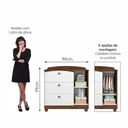 Ver imagem 6 de Cômoda Infantil 4 Gavetas Florida Espresso Móveis