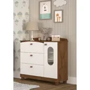 Ver imagem 1 de Cômoda Infantil 4 Gavetas Florida Espresso Móveis