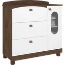 Ver imagem 2 de Cômoda Infantil 4 Gavetas Florida Espresso Móveis