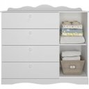 Ver imagem 6 de Cômoda Infantil 4 Gavetas Aquarela Espresso Móveis Branco