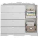 Ver imagem 6 de Cômoda Infantil 4 Gavetas Aquarela Espresso Móveis