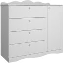 Ver imagem 2 de Cômoda Infantil 4 Gavetas Aquarela Espresso Móveis Branco