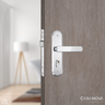 Fechadura de Porta Stam Gorge 1800/21 Externa Inox Cromado - 2