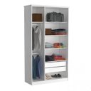 Ver imagem 2 de Guarda-Roupa Solteiro 3 Portas 973P Branco