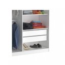 Ver imagem 4 de Guarda-Roupa Solteiro 3 Portas com Espelho 973E1P Branco