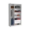 Ver imagem 2 de Guarda-Roupa Solteiro 3 Portas com Espelho 973E1P Branco