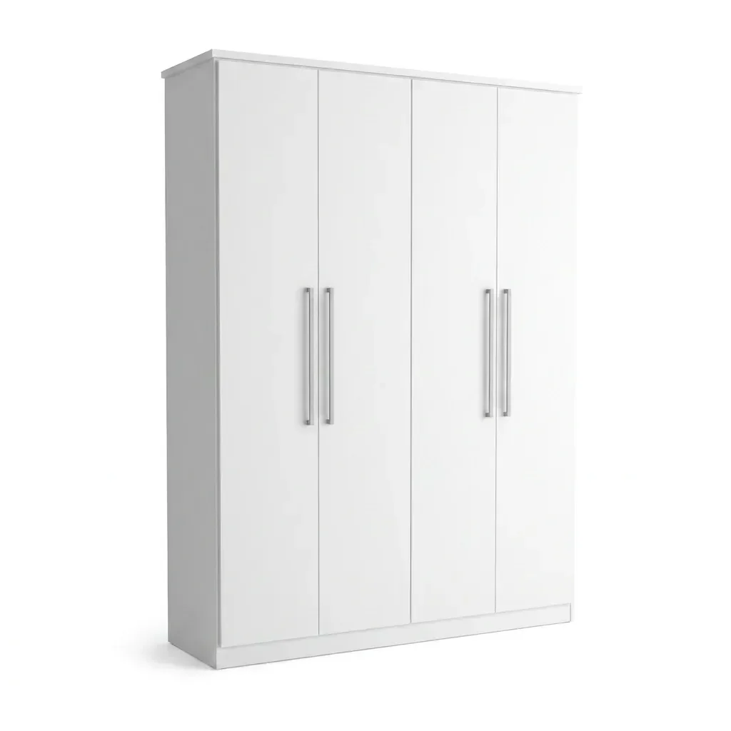 Ver imagem 7 de Guarda-Roupa Casal 4 Portas 974P Branco