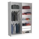 Ver imagem 2 de Guarda-Roupa Casal 4 Portas 2 Espelhos 974E2P Branco