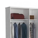 Ver imagem 5 de Guarda-Roupa Casal 5 Portas 975P Branco