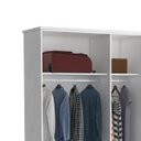 Ver imagem 5 de Guarda-Roupa Casal 5 Portas com Espelho 975E1P Branco