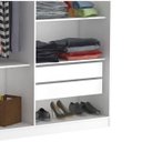 Ver imagem 4 de Guarda-Roupa Casal 5 Portas com Espelho 975E1P Branco