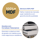Ver imagem 6 de Guarda-Roupa Casal 6 Portas 976P Branco