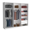 Ver imagem 4 de Guarda-Roupa Casal 6 Portas 976P Branco