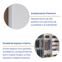 Ver imagem 7 de Guarda-Roupa Casal 6 Portas 976P Branco