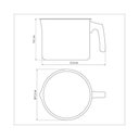 Ver imagem 5 de Fervedor Tramontina S/ Tampa Paris 16cm 2,7L Chumbo