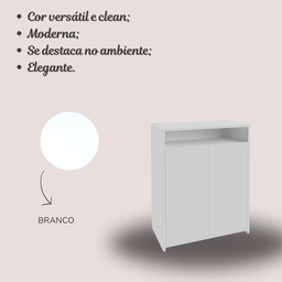 Armário para Escritório Baixo 2 Portas 2 Prateleiras Cool  - 14