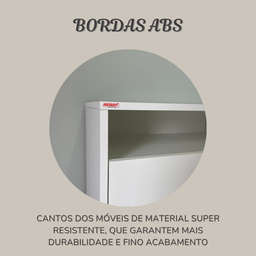 Armário para Escritório Baixo 2 Portas 2 Prateleiras Cool  - 17