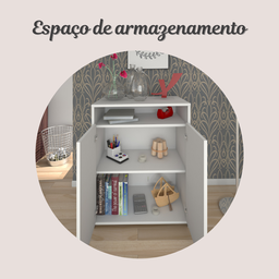 Armário para Escritório Baixo 2 Portas 2 Prateleiras Cool  - 16