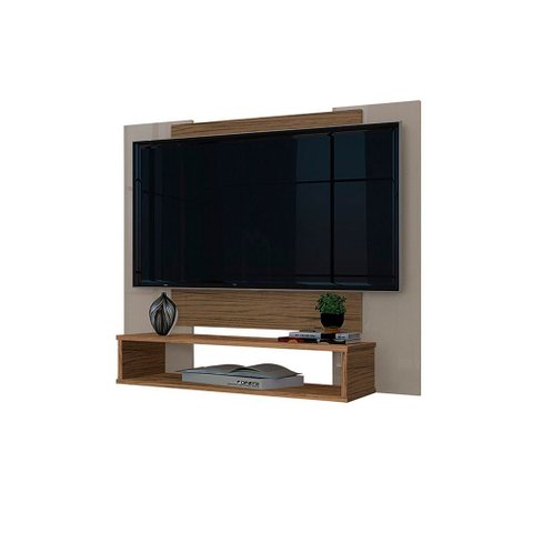 Painel Veneza para TV até 50" Offwhite com Freijo