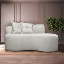 Ver imagem 1 de Sofá Orgânico 2 Lugares Living Plaza 1,80m Linho Bouclê Bege Sofa Store