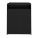 Ver mais imagens de Armário para Escritório Baixo 2 Portas 2 Prateleiras Cool Preto Artany