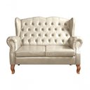 Ver imagem 6 de Conjunto Sofás Imperador 4 Lugares 135cm Bege Couro Sintético Bella Decor