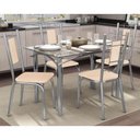 Ver imagem 1 de Mesa Cozinha Elba 120 + 4 Cad Florença Cromado Kappesberg