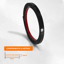 Ver imagem 2 de Fita Metalizada Auto Colante Pvc 11mm P Decoração de Móveis e Paredes Preto 5m