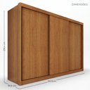 Ver imagem 4 de Guarda-Roupa Casal com 3 Portas de Correr e 6 Gavetas Multimóvei Crnvh-GRP138 Cinamomo