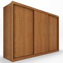 Ver imagem 2 de Guarda-Roupa Casal com 3 Portas de Correr e 6 Gavetas Multimóvei Crnvh-GRP138 Cinamomo
